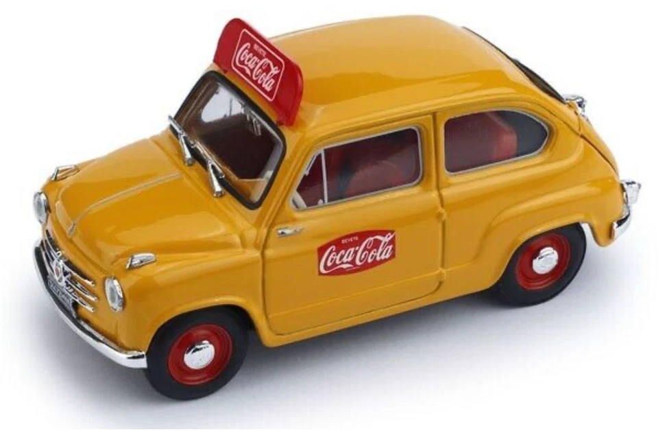 1/43 FIAT 600 (1960) COCA COLA - CAROSELLO ITALIANO - BRUMM R491B - Immagine 1 di 1