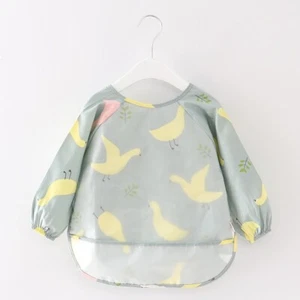 2-4 Years Baby Bibs Feeding Smock Aprons Overclothes Long Sleeve Waterproof Cosy - Picture 1 of 23