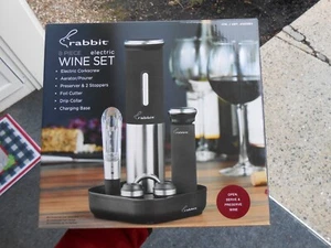 Rabbit Electric Wine Opener Set 8-piece Never used Model 5281028 - Picture 1 of 6