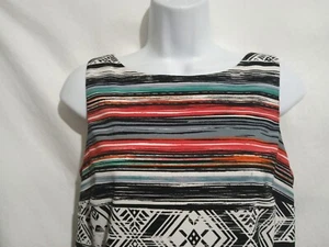 AB Studio Size 8 Sleeveless Multicolor Striped Tank Dress - Picture 1 of 7