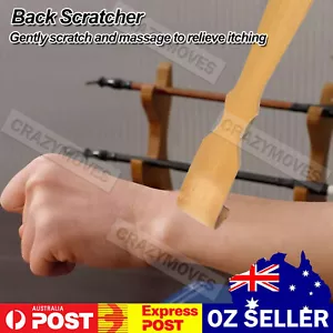 2x Long Reach Bamboo Scratch Back Scratcher Body Massage Itchy Relieve VIC - Picture 1 of 12