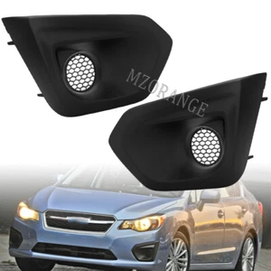 2pcs Front Fog Light Lamp Cover W/Cover Insert For Subaru Impreza 2012-2014 L+R - Picture 1 of 19