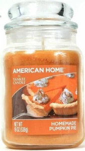 1 vela American Home by Yankee 19 OZ casera pastel de calabaza tarro de vidrio vela - Imagen 1 de 1