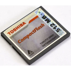 TOSHIBA THNCF512MBA 512MB CF-CARD COMPACT FLASH KARTE SPEICHERKARTE M1096 - Afbeelding 1 van 3