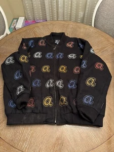 G-III Cooperstown Collection - Atlanta Braves Bomber Jacket Adult  3XL - Wool - Picture 1 of 12