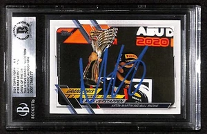 Max Verstappen 2021 Topps Formula 1 #168 Drive Of The Day Signed Card BECKETT - Picture 1 of 3