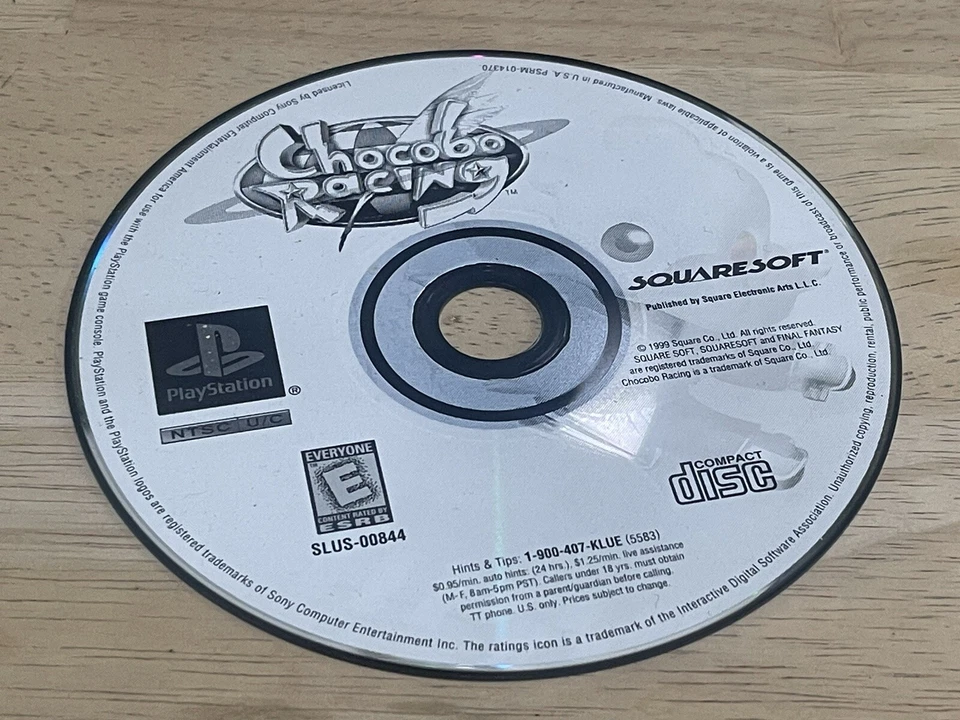 Chocobo Racing (Sony PlayStation 1, 1999) Disc Only Tested - Image 1 of 1