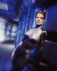 Foto firmata Jeri Ryan autografata 8x10 Star Trek Voyager Sette di Nove - Foto 1 di 1