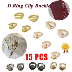 Runder D-Ring Aus Metall Seitenclip Taschenschraube Bolzenniete : - Bild 1 von 20