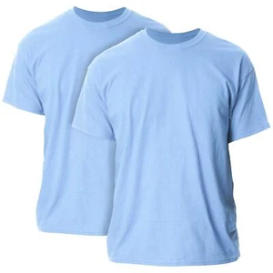 Gildan mens Heavy Cotton T-shirt, Style G5000, Multipack Shirt, Carolina Blue (2 - Picture 1 of 4
