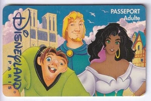 DISNEY PARIS PASS CARTE / CARD .. ADULTE QUASIMODO NOTRE DAME S089629 19/02/97 - Picture 1 of 2