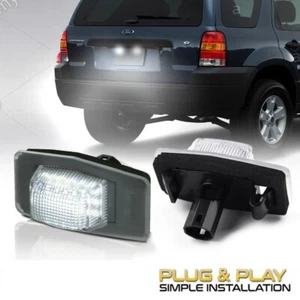 2x White LED License Plate Lights For 2001-2007 Ford Escape/ 1999-05 Mazda Miata - Bild 1 von 20