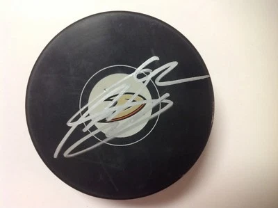 Andrej Sustr Signed Autographed Anaheim Ducks Hockey Puck a - Image 1 of 2