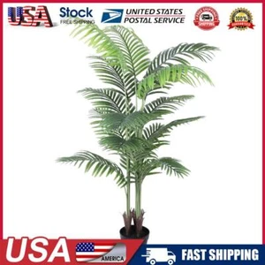 N# Artificial Palm Tree 5FT Dypsis Lutescens Plants in Pot for Home Office Garde - Picture 1 of 18