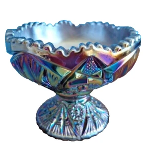 Imperial Glass Carnival Candy Dish(2804Tote9) 20Th Century Hobstar Pattern - Picture 1 of 3