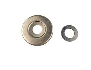 Abdeckscheibe Radnabe Staubkappe mit Unterlegscheibe verzinkt Dnepr Ural K750 - Bild 1 von 1
