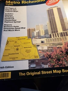 ADC map Metro Richmond Virginia 1998 14th edition 9780875300344 - Picture 1 of 1