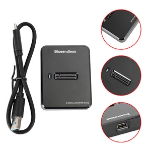 USB3.1 Docking Station Support Dual protocal SSD with M.2 SATA and M.2 NVME - Afbeelding 1 van 11