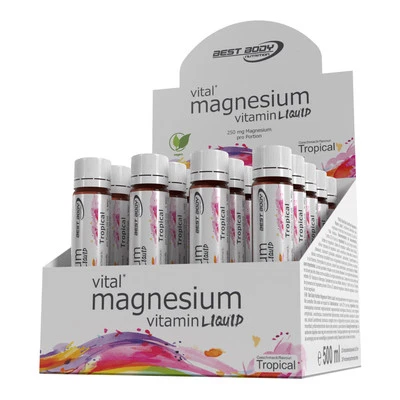 (EUR 35,80 / L) 20 Best Body Magnesium Ampullen à 25 ml mit Vitaminen - Bild 1 von 4