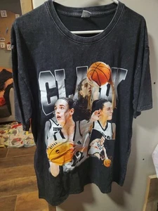 Caitlin Clark Iowa Hawkeye Shirt Mens X-Large Gray NCAA Short Sleeve - Picture 1 of 5