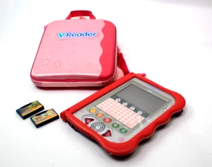 Vtech V.Reader 1156 Learning System With 2 Different Games & Backpack / Pink - Picture 1 of 10