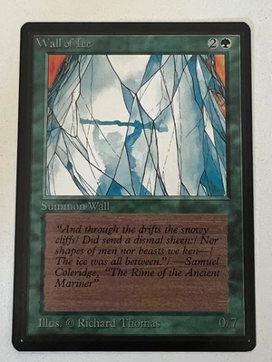 Magic the Gathering MTG Beta Wall of Ice NM  (Beta Bob) - Image 1 of 2