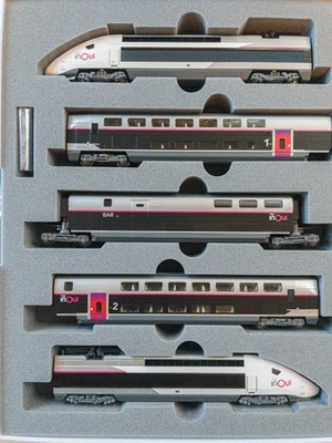 Kato 10-2131 TGV Euroduplex "inOui" Basic Set 5-Car Set N Scale - Image 1 of 3