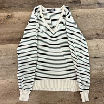 GIVENCHY Sport 80’s Vintage V Neck Sweater Pre-owned | Size 38 | White - Image 1 of 4