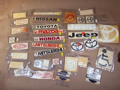 FUNKY - VINTAGE ORIGINAL DECAL STICKER WINDOW LOT  - AUTO MANUFACTURERS - READ - Image 1 of 4