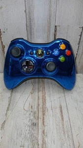 Microsoft Xbox 360 Wireless Controller Chrome Series Blau 1403 Sauber - Getestet - Bild 1 von 6