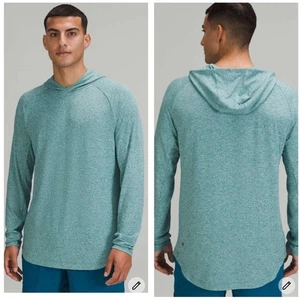 Lululemon Drysense Training Hoodie Heathered Deep Cove Size M - Picture 1 of 1