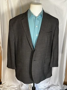 Jos A Bank Traveler grau Wolle Bl Sport Mantel Jacke 2 Knopf Tailored Fit Gr. 52R - Bild 1 von 13