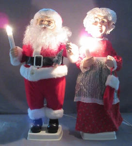 Figuras de Navidad de Papá Noel y la señora Claus animadas de colección de 24" Motionette en muy buen estado - Imagen 1 de 17