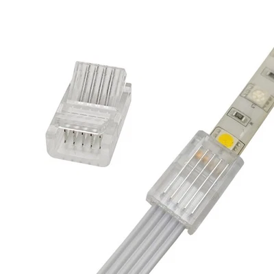 Biantie La 5 Pin 10Mm Led Strip To Wire Connector Rgbw Unwired Clips Solderless - Image 1 of 4