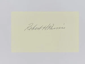Robert H. Burris Signed Post Card Autograph Wolf Award in Agriculture - Picture 1 of 1