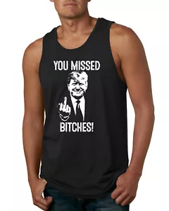 Camiseta sin mangas Trump You Missed Bitches Funny Shot Rally 2024 Election para hombre - Imagen 1 de 7