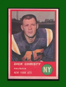 1963 Fleer #14 Dick Christy (VG) New York Jets - Picture 1 of 2