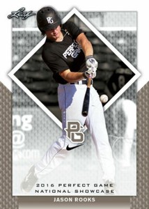 JASON ROOKS 2016 LEAF "PERFECT GAME" SHOWCASE NIKE ALL-AMERICAN ROOKIE CARD!