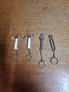 Job Lot Vintage Tool Keyrings Hammer Spanner Pliers - Picture 1 of 7