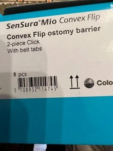1 box of 5 Coloplast 18530 SenSura Mio Convex Flip 2-Pc Barriers 2-3/4" Flange - Picture 1 of 4