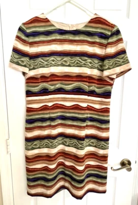 EUC John Roberts  Women's Tailored Sheath Dress, Lined, Sz14 Multicolor - Image 1 of 3