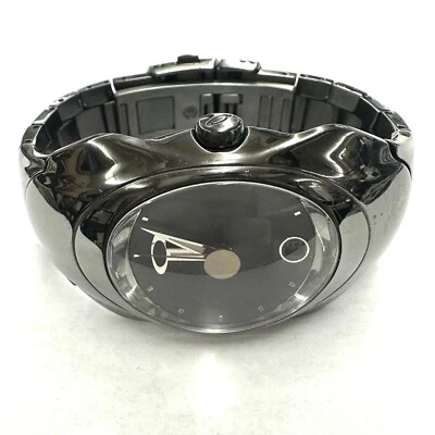 RARE! Black Oakley Timebomb Black Dial Oval  Men's Watch Quartz  Steel Date - Image 1 of 4