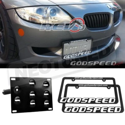 Kit de montagem de placa de licença de realocação gancho de reboque dianteiro + quadros para BMW Z4 2009-15 Rev9 - Imagem 1 de 2