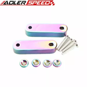 ADLER SPEED Neo Hood Spacer Risers Set For 90-01 Acura Integra Honda Civic CRX - Picture 1 of 4