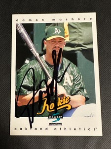 Damon Mashore Signed 1997 Score Card Auto Oakland Athletics A's Autograph COA