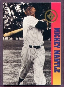 MICKEY MANTLE ~ 1993 Ballstreet News Gold Baseball Insert Card (No #)  