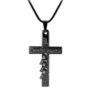 DEATH NOTE NECKLACE L Cross Pendant Anime Manga Cosplay Collectiible Jewelry NEW