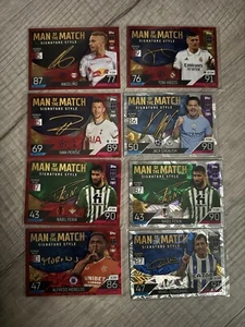 Man Of The Match Signature Style 8 Total Soccer Cards - Picture 1 of 1