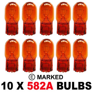 10 x 582A T20 7440 AMBER ORANGE WY21W INDICATOR WEDGE LIGHT BULBS LAMP 12V 21W - Picture 1 of 1
