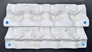 Anillos de servilletas de corazón MayCo vintage molde deslizante de cerámica MO 138 - Imagen 1 de 8